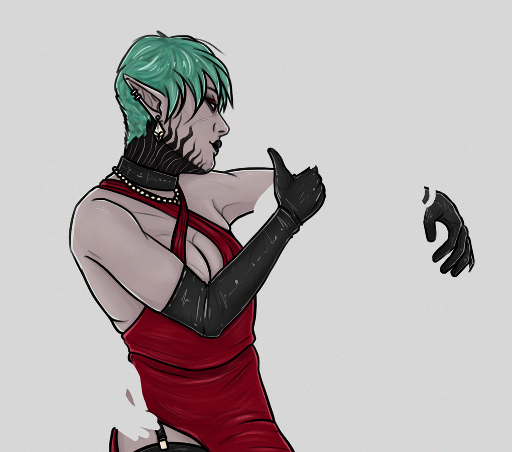 my part of a draw with your oc